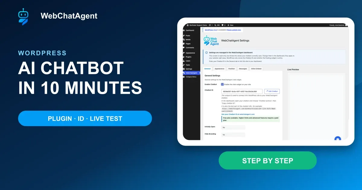 Chatbot für WordPress installieren: Schritt für Schritt
