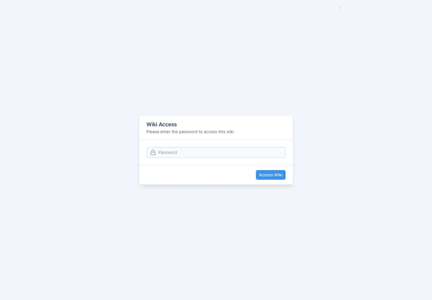 WebChatAgent interface showing open the protected wiki