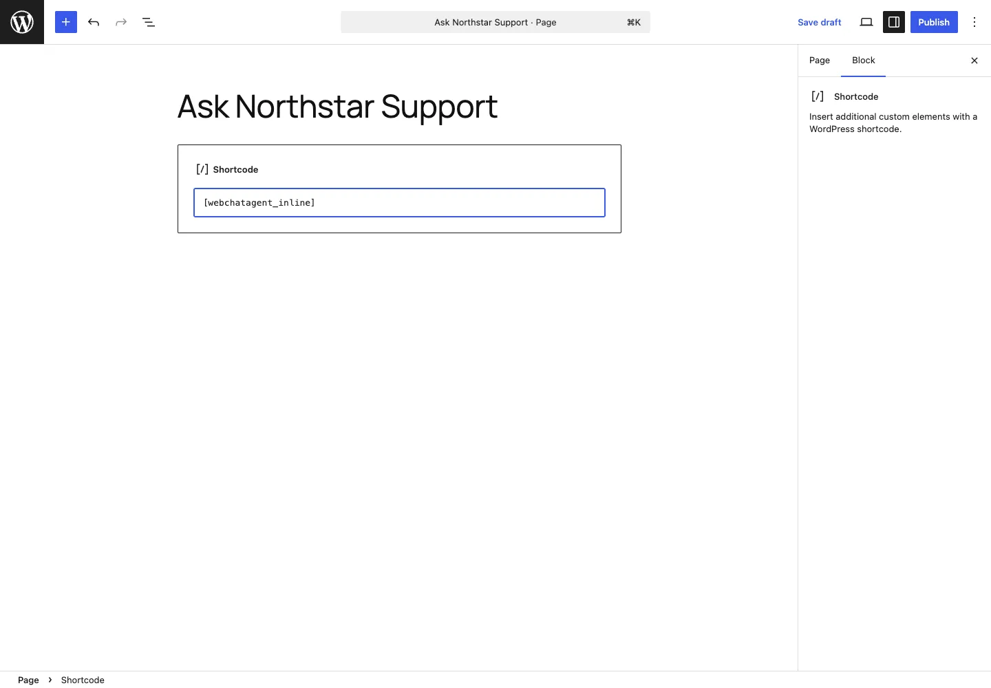 Englische WebChatAgent-Oberfläche: Inline-Chat auf einer echten Seite einfügen