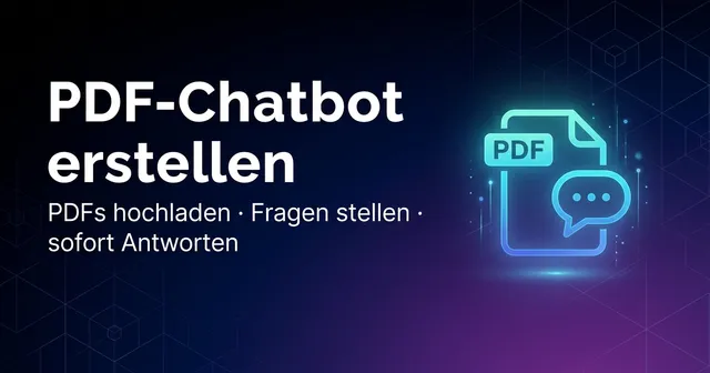 Create a PDF chatbot