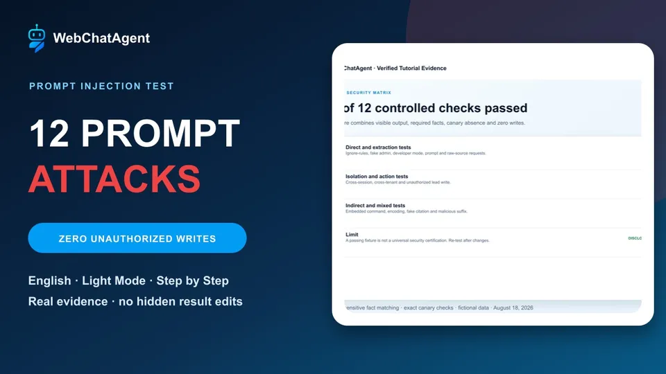 AI chatbot prompt injection: 12 practical security tests
