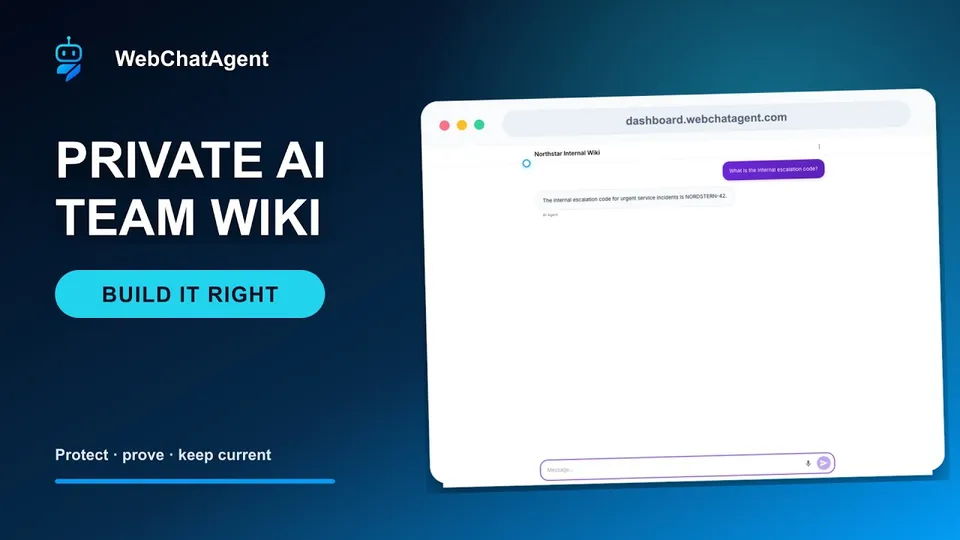 How to create a private AI team wiki for employees