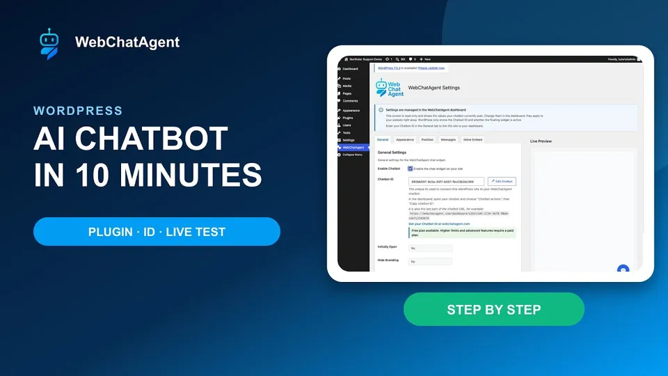 How to install an AI chatbot in WordPress step by step