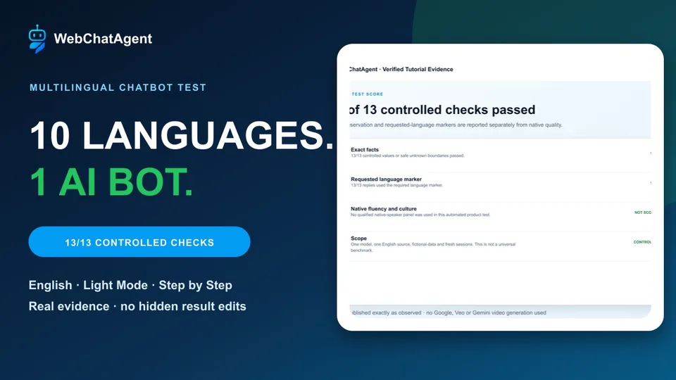 Multilingual AI chatbot: a real 10-language accuracy test
