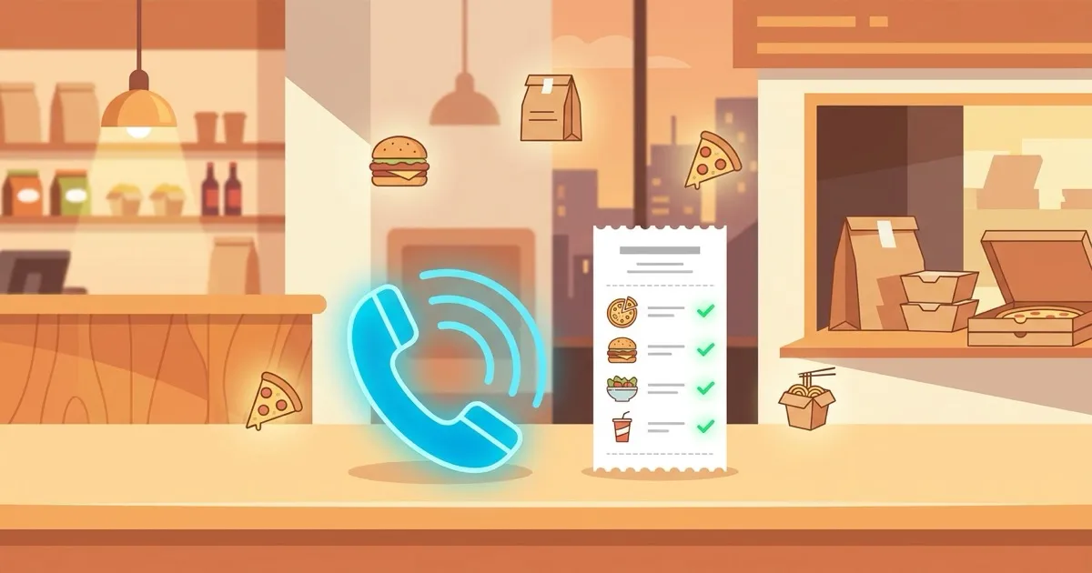 KI-Telefonassistent nimmt telefonische Bestellungen für Imbiss und Restaurant auf