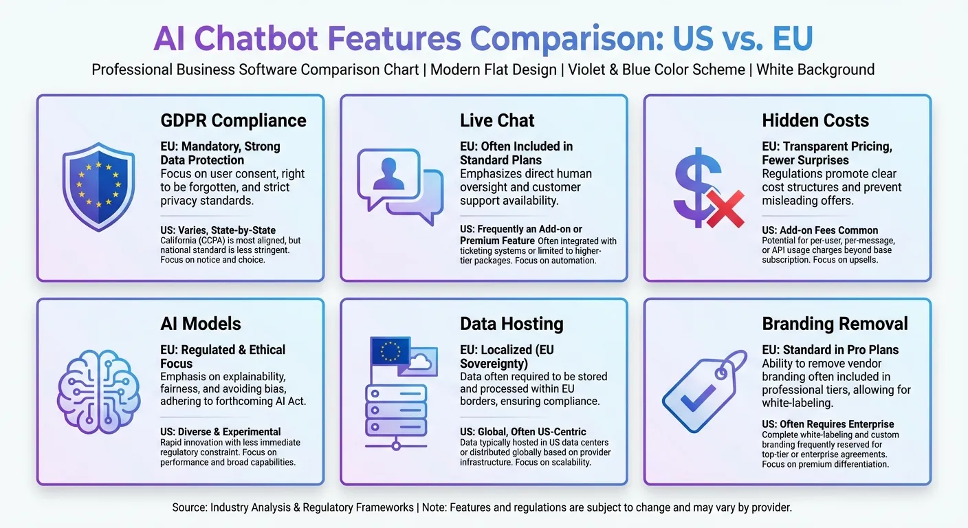 Feature comparison between Chatbase and WebChatAgent