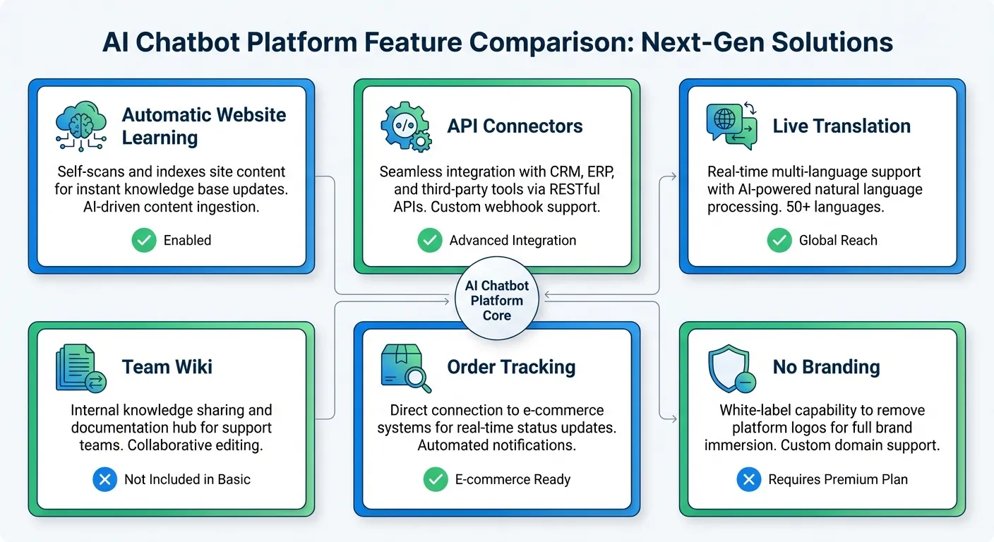 Feature comparison between tawk.to and WebChatAgent