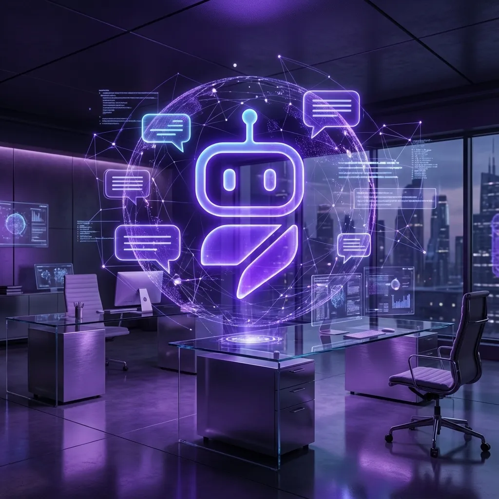 Agency Revenue Multiplier - AI Chatbot in a modern agency office