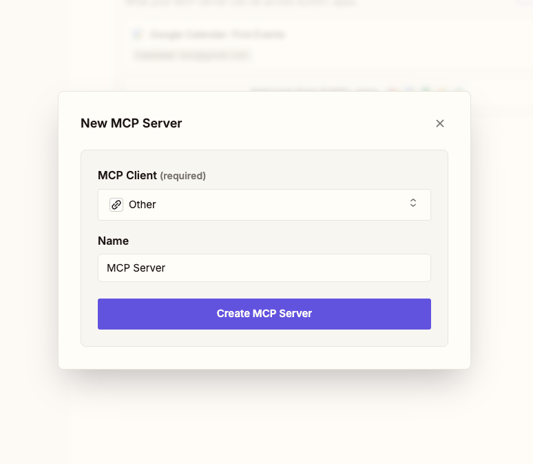 Zapier setup preview