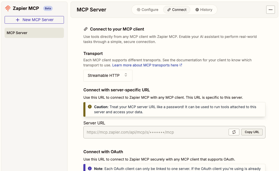 MCP server enable