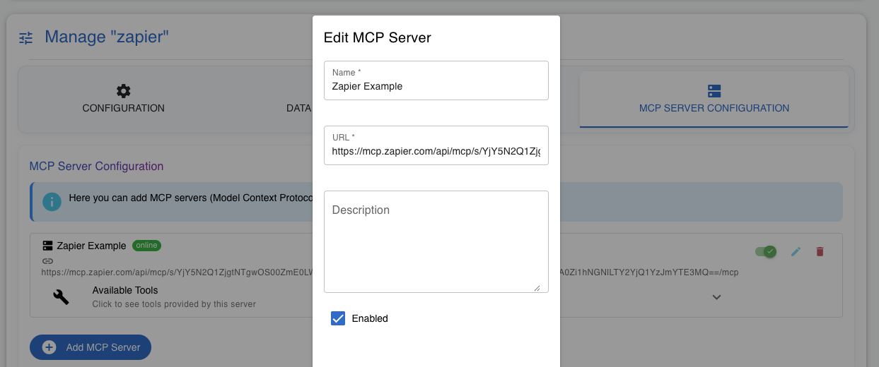 WebChatAgent configuration